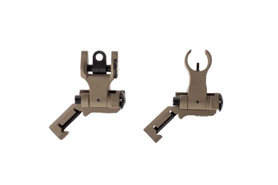 The Troy offset battle sights set are extremely rugged and machined out of 6061 aluminum